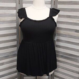 Ruffle Sleeve Tank  | 89th & Madison | 1X